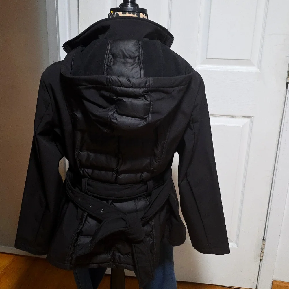 Kenneth Cole Black Puffer Jacket for Women - Picture 4 of 9